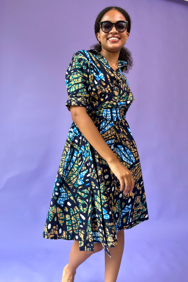 Shayla Shirtdress - Rainforest – suakoko betty