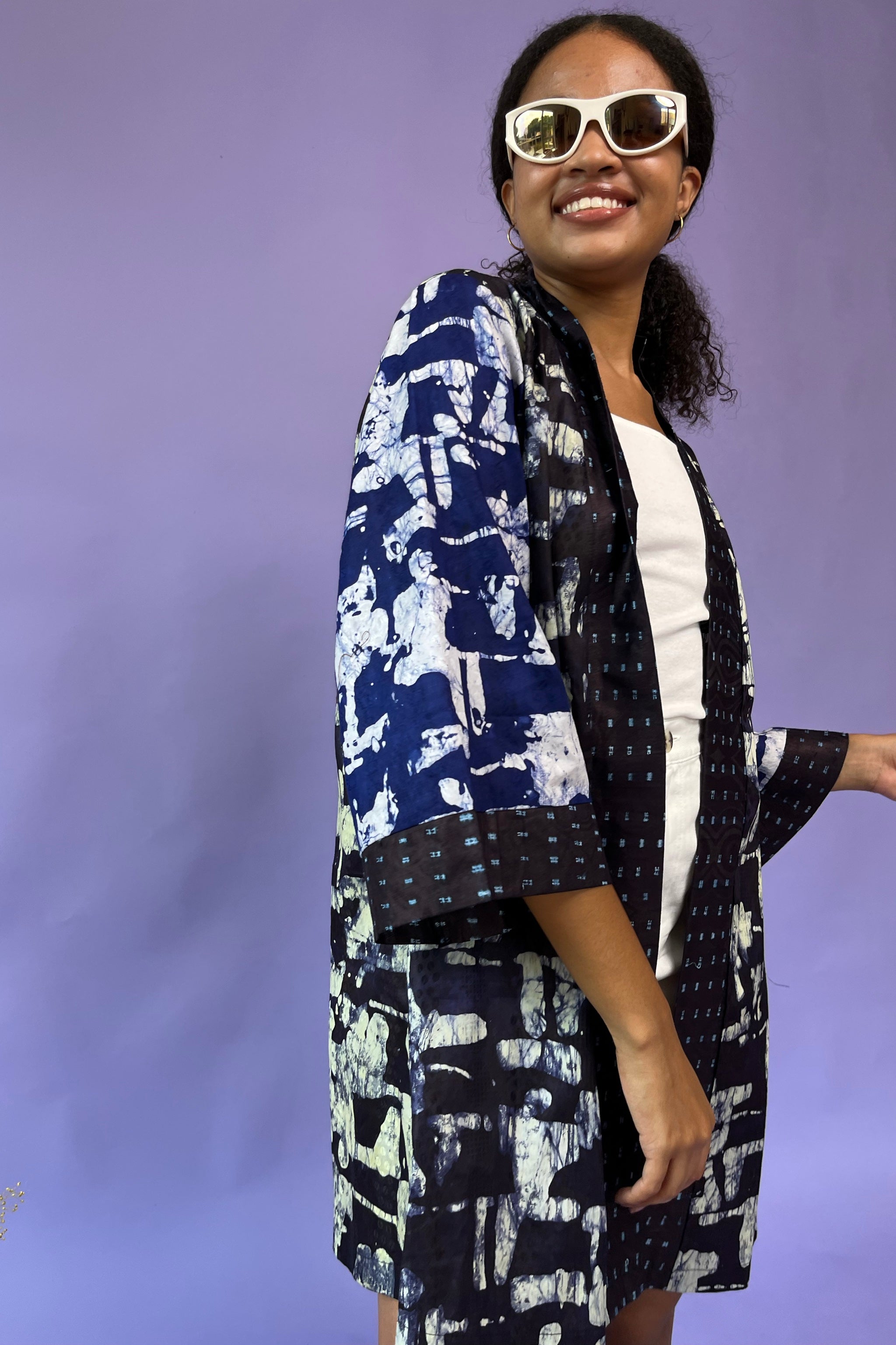 Eshe Duster - Indigo - suakoko betty