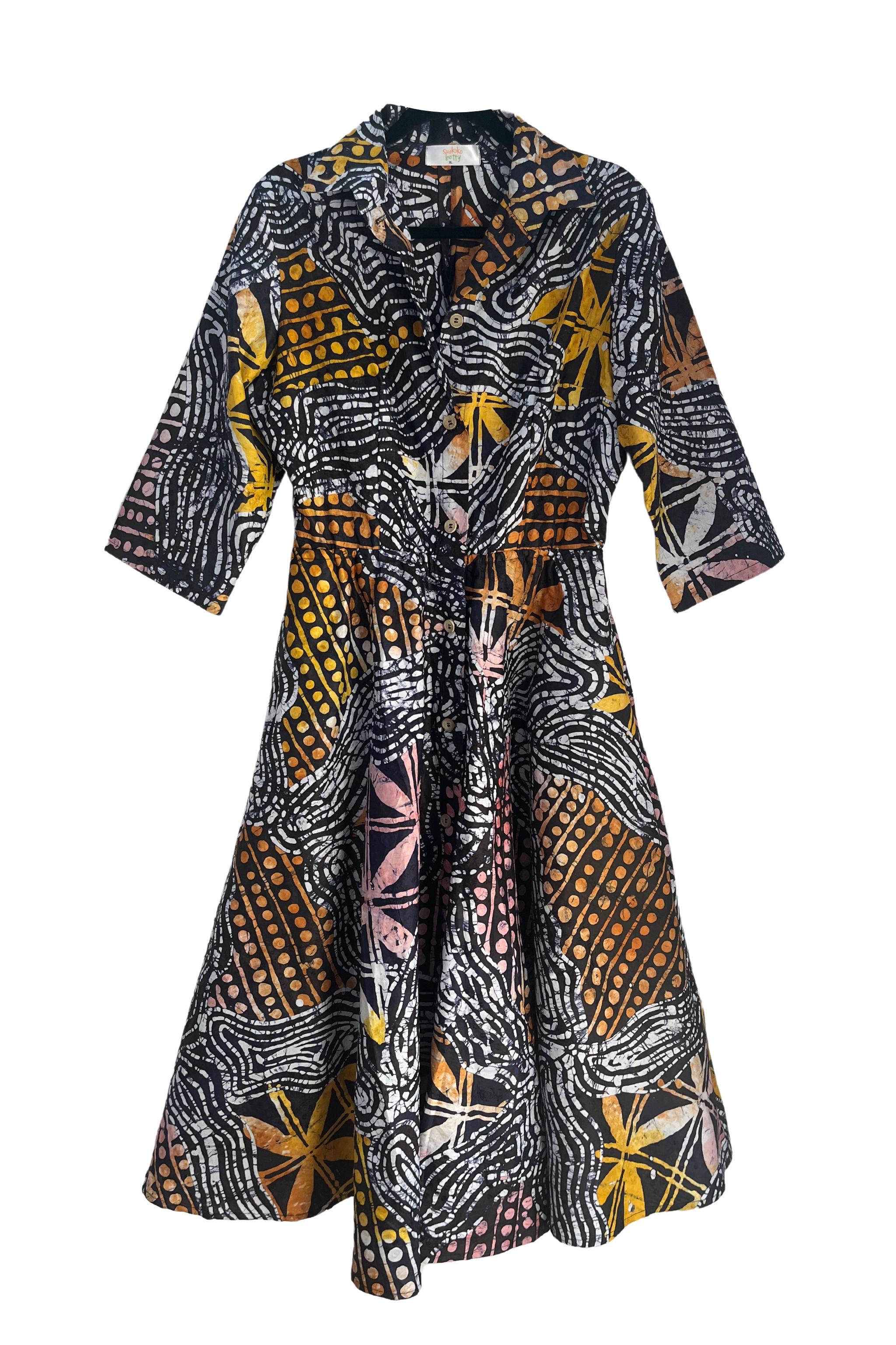 Adwoa Shirtdress - Black Pepper - suakoko betty