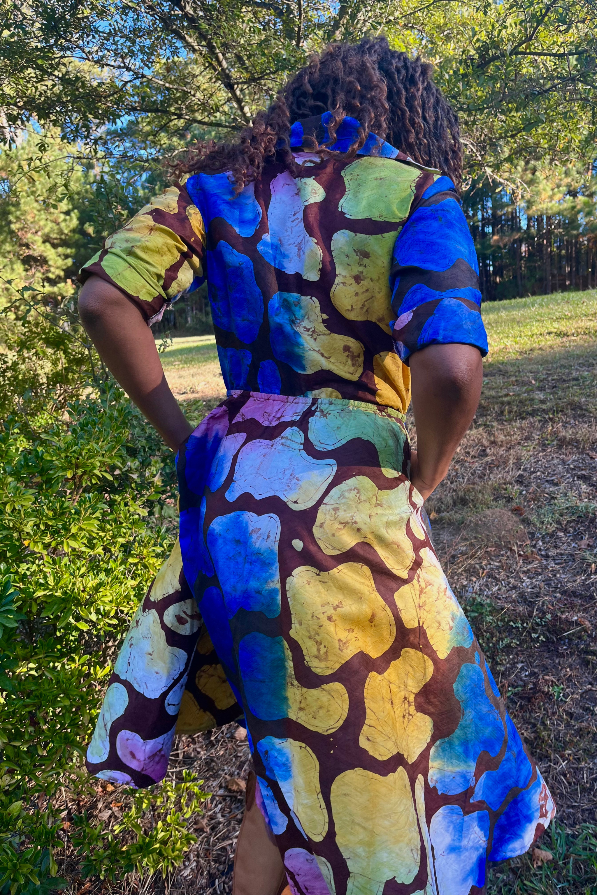 Adwoa Shirtdress - Aegean Blue Adwoa Shirtdress - Aegean Blue