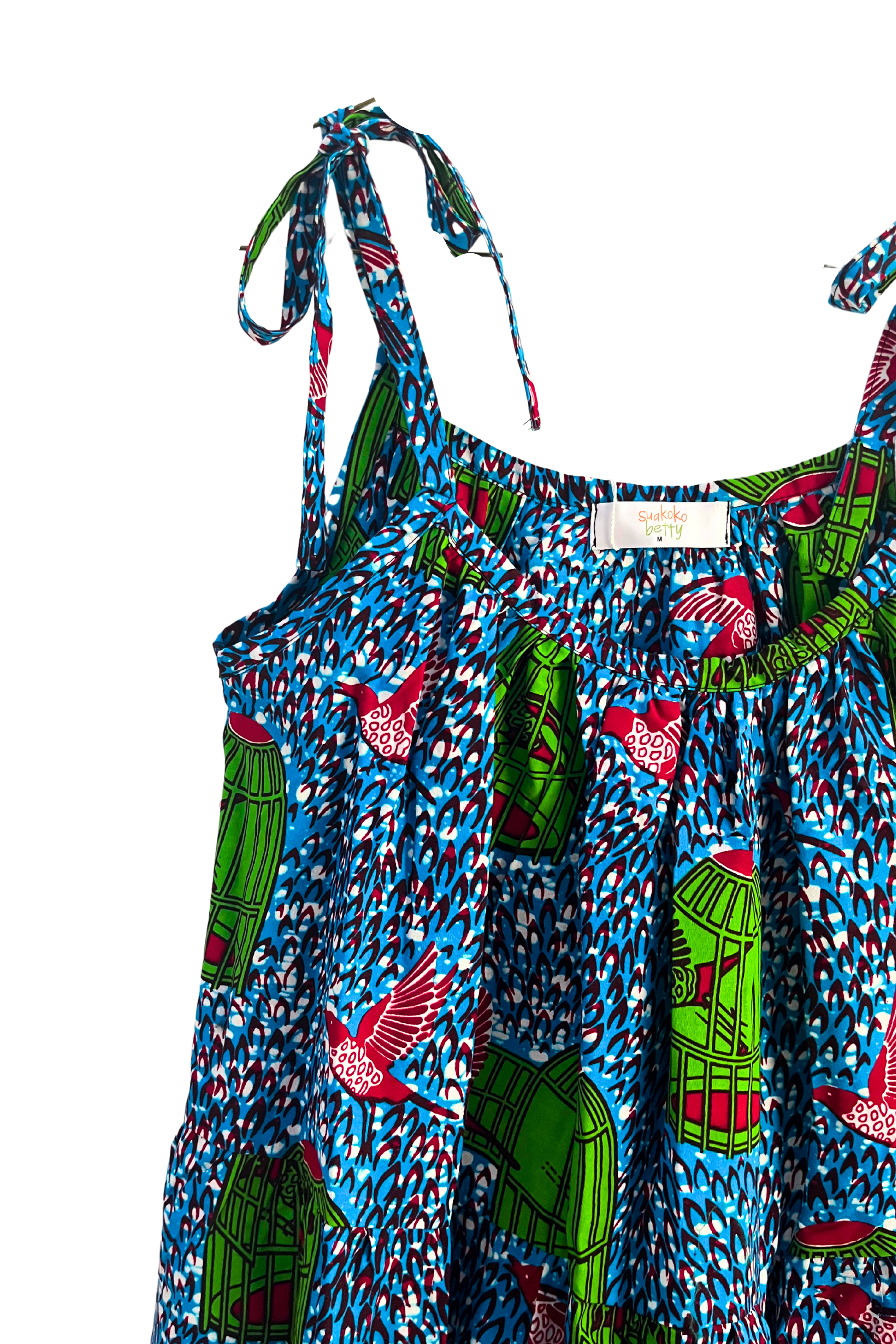 Aisha Dress - Negril Blue - suakoko betty