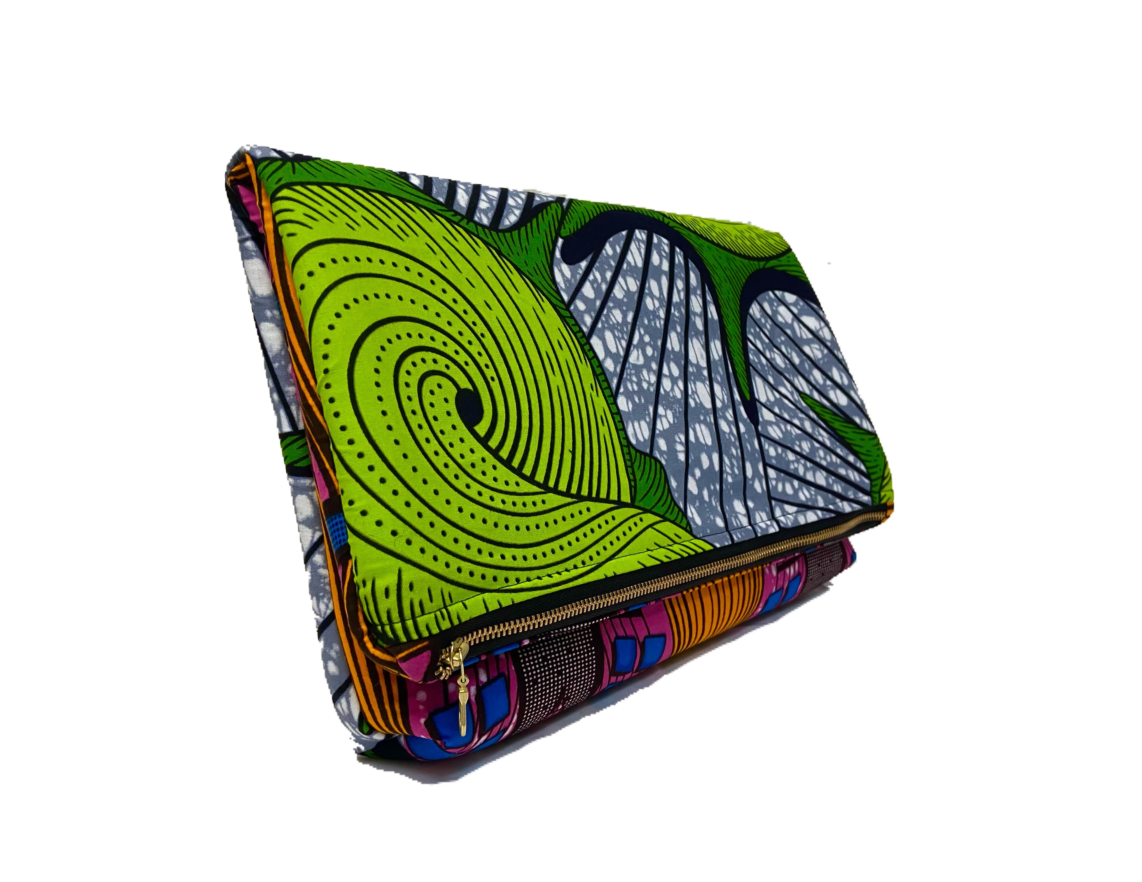 Naya Foldover Clutch - Lime - suakoko betty