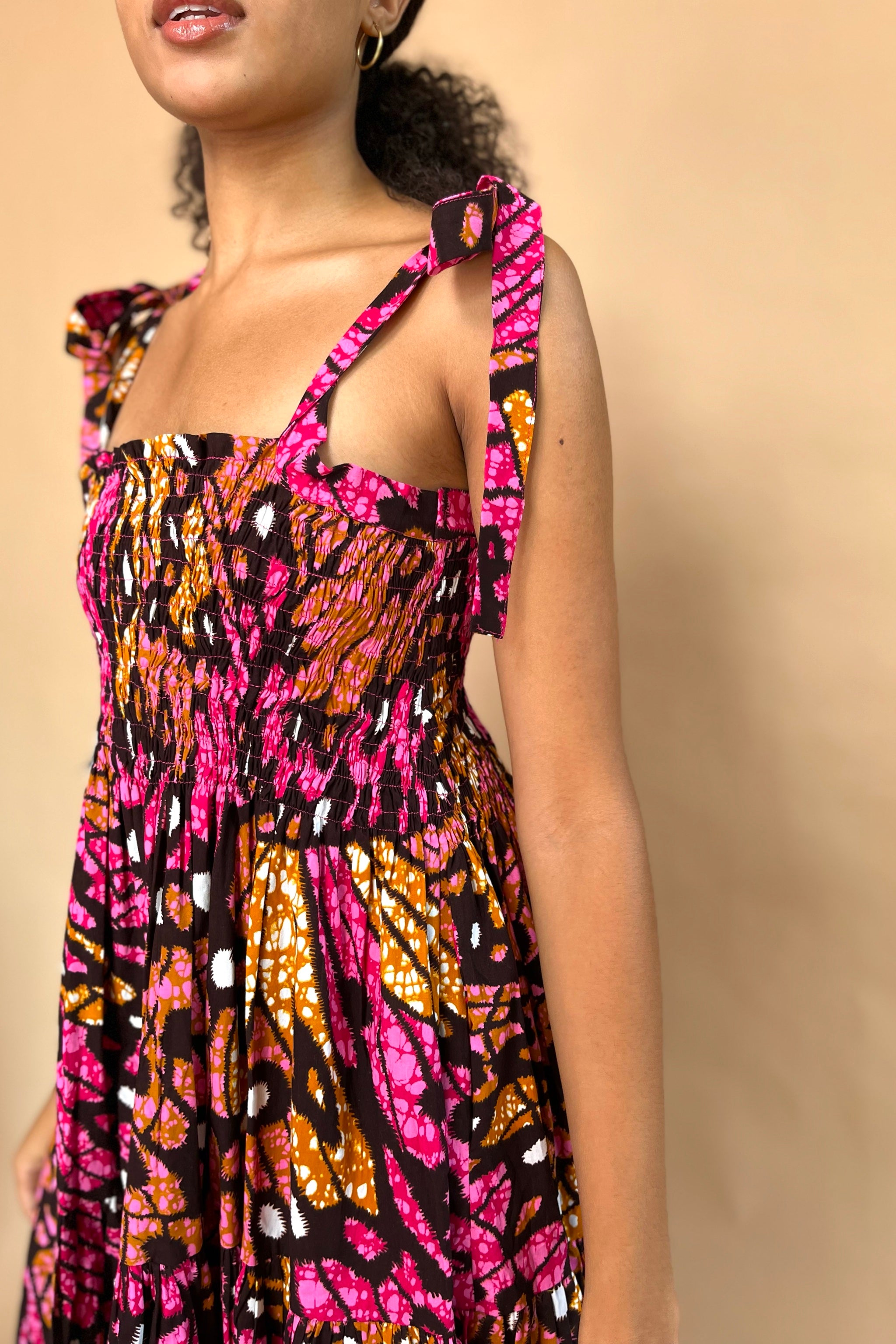 Liya Dress - Monarch Pink - suakoko betty