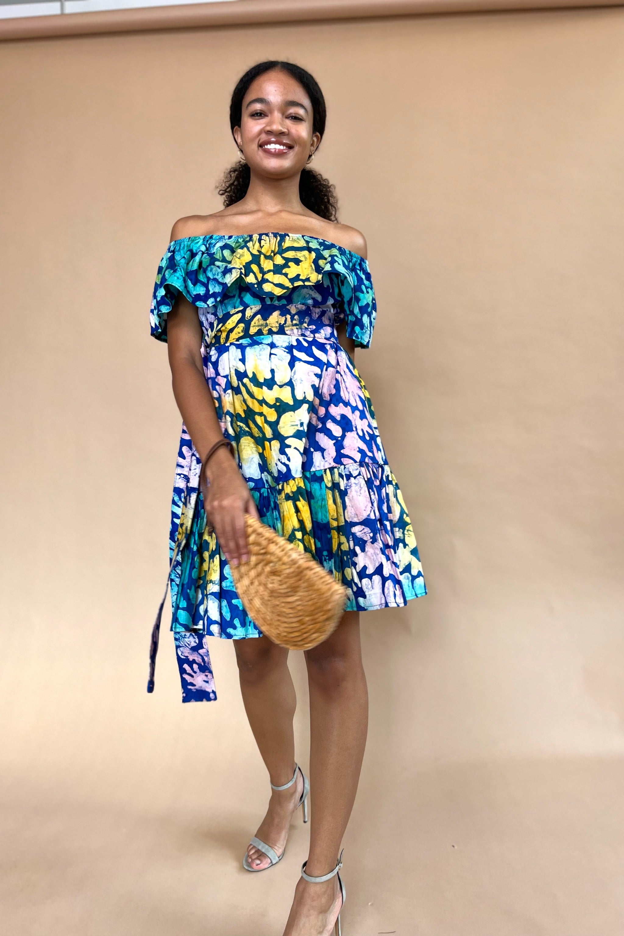 Jowo Dress - Azure - suakoko betty